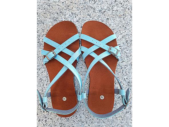BAREFOOT ZENON color CELESTE, sandalias para mujer y hombre, calzado descalzo, sandalias veganas, eco-friendly, barefoot.