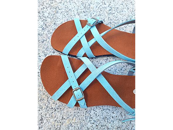 BAREFOOT ZENON color CELESTE, sandalias para mujer y hombre, calzado descalzo, sandalias veganas, eco-friendly, barefoot. [1]