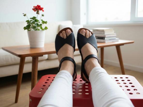 BAREFOOT AGUILAR negro . Plantilla oscura.