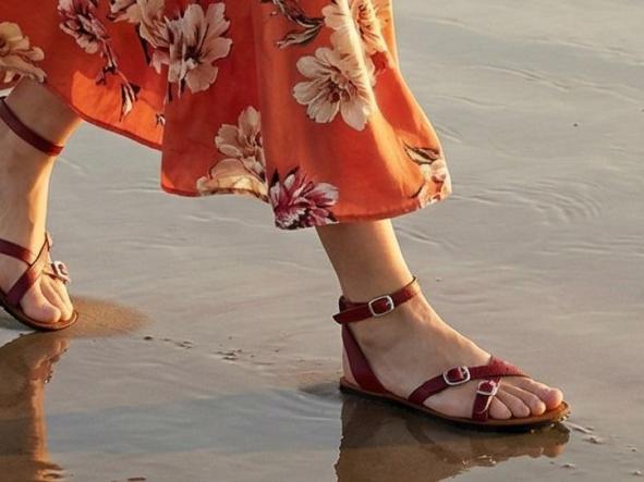 BAREFOOT CAROL, COLOR ROJO, sandalias para mujer y hombre, calzado descalzo, sandalias veganas, eco-friendly, barefoot.