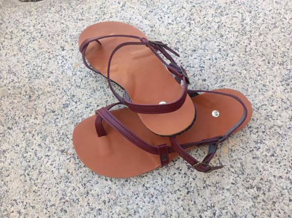 BAREFOOT PELEO color burdeos, sandalias para mujer y hombre, calzado descalzo, sandalias veganas, eco-friendly, barefoot. [3]
