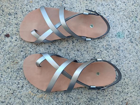 BAREFOOT HECTOR color Plata, sandalias para mujer y hombre, calzado descalzo, sandalias veganas, eco-friendly, barefoot. [1]