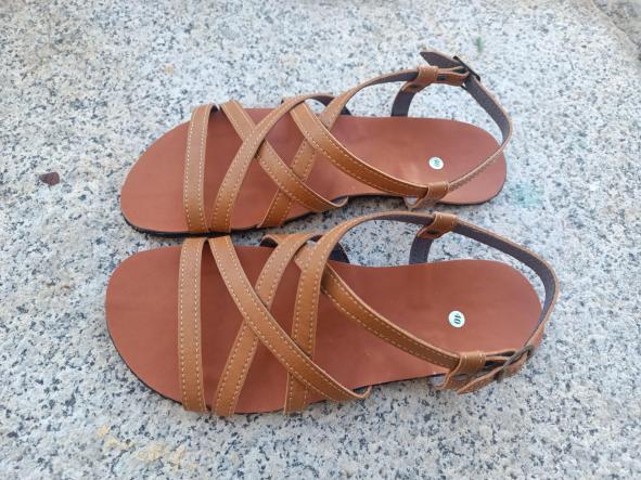 BAREFOOT DELFOS color camel, sandalias para mujer y hombre, calzado descalzo, sandalias veganas, eco-friendly, barefoot. [0]