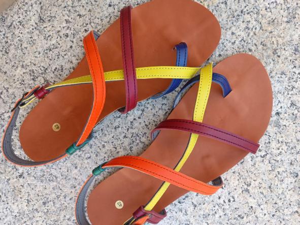 BAREFOOT HECTOR combi colors, sandalias para mujer y hombre, calzado descalzo, sandalias veganas, eco-friendly, barefoot. [2]