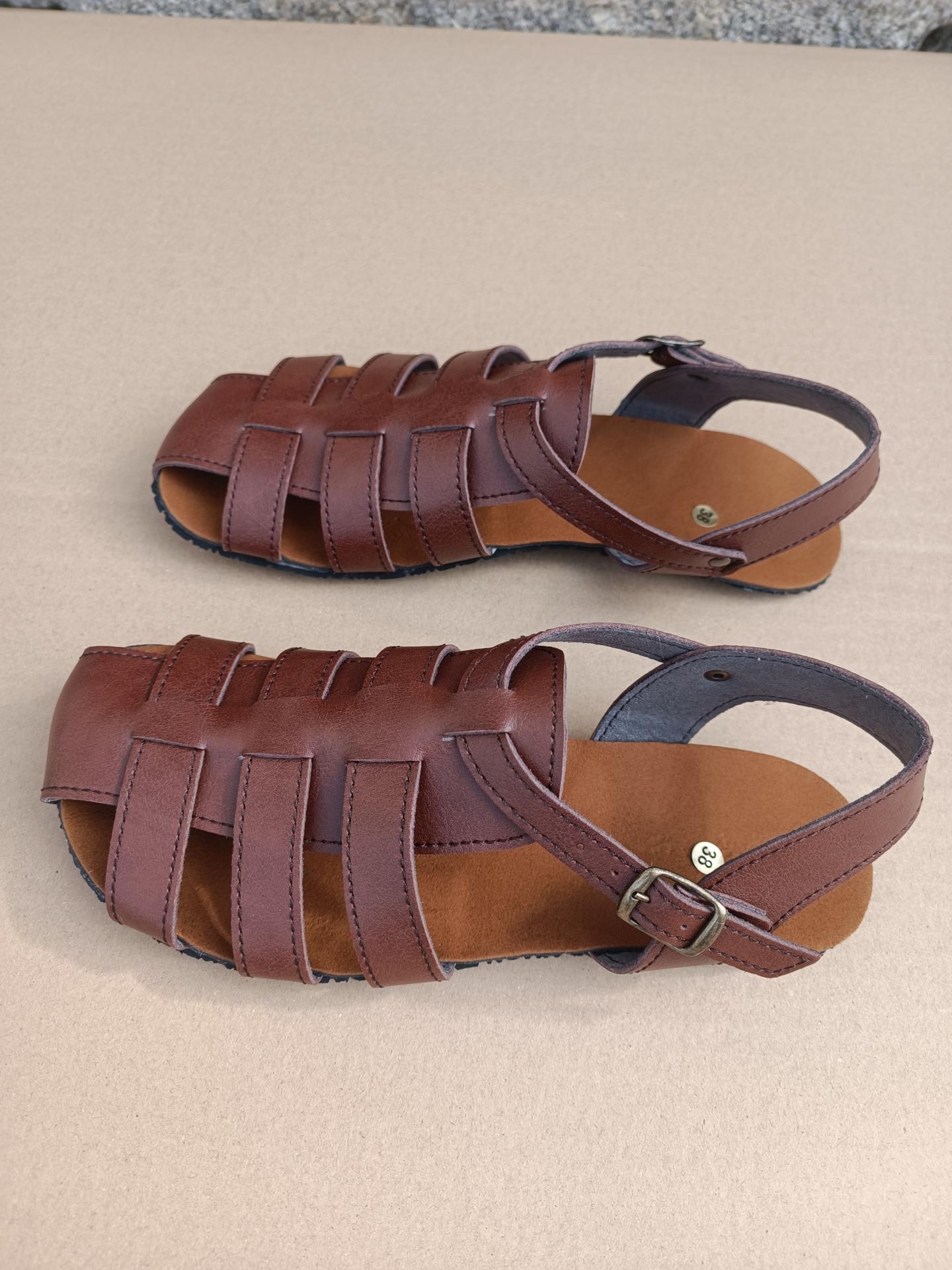 BAREFOOT SIERRA marón, sandalias para mujer y hombre, calzado descalzo, sandalias veganas, eco-friendly, barefoot.