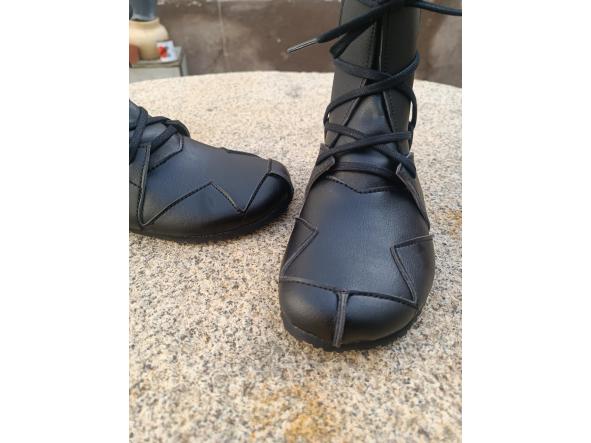 BAREFOOT BOSQUE color NEGRO con forro negro,  suelas Vibram SUPERNEWFLEX​ de 6mm de grosor, zapatos Barefoot para mujer y hombre, calzado Barefoot, zapato veganos, eco-friendly, barefoot. [2]