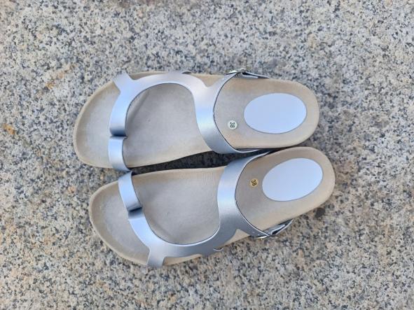 LUNA COLOR PLATA, sandalias para mujer, sandalias veganas, eco-friendly, sin productos de origen animal, moda vegana, zapatos sostenibles, calzado ético [3]