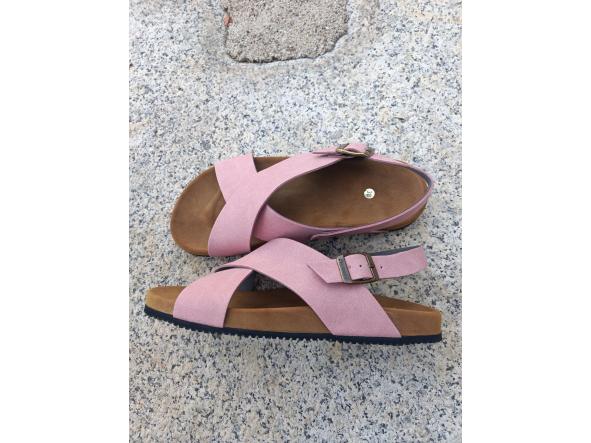 MÉXICO ROSA, SISTEMA BIOFLEX, PLANTA ANATOMICA Y SUELA VIBRAM Edera, sandalias veganas, calzado vegano. [3]