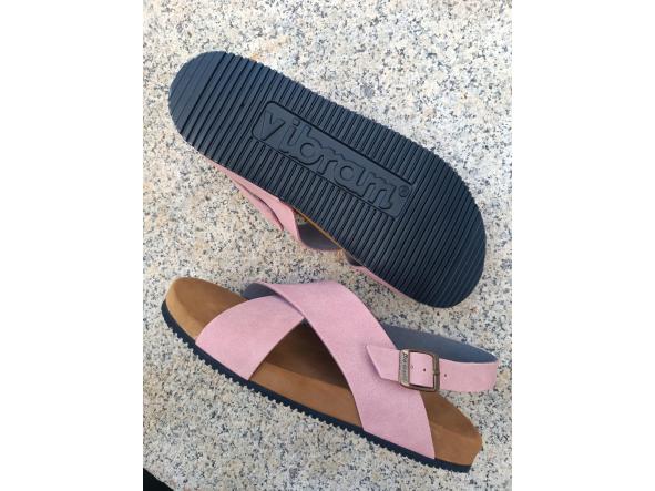 MÉXICO ROSA, SISTEMA BIOFLEX, PLANTA ANATOMICA Y SUELA VIBRAM Edera, sandalias veganas, calzado vegano. [2]