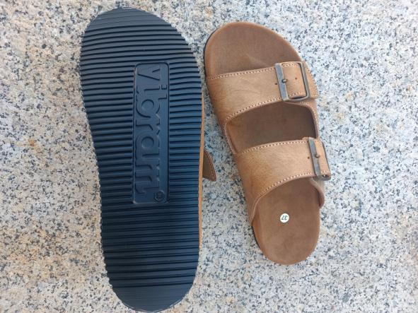 VICTORIA, COLOR ARENA, SISTEMA BIOFLEX, PLANTA ANATOMICA Y SUELA VIBRAM Edera, sandalias veganas, calzado vegano. [3]