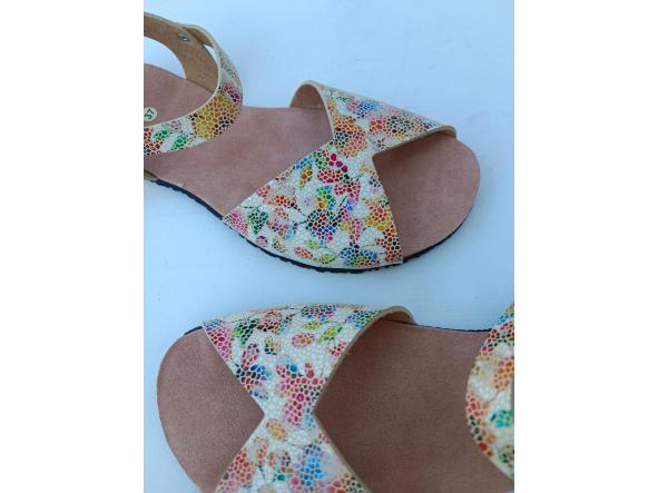 BAREFOOT AGUILAR color MOSAICO SILVESTRE, sandalias para mujer y hombre, calzado descalzo, sandalias veganas, eco-friendly, barefoot. [2]