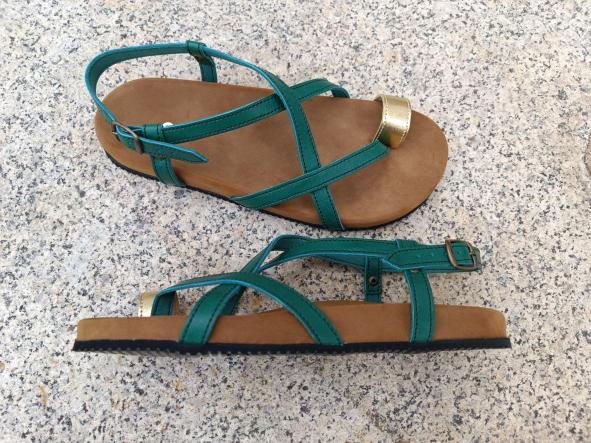 MODELO DE EDICIÓN LIMITADA: VALLE VERDE- SISTEMA BIOFLEX, PLANTA ANATOMICA Y SUELA VIBRAM Edera -, sandalias veganas, calzado vegano. [3]