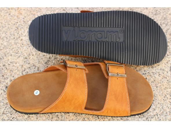 VICTORIA, COLOR TOSTADO, SISTEMA BIOFLEX, PLANTA ANATOMICA Y SUELA VIBRAM Edera, sandalias veganas, calzado vegano. [2]