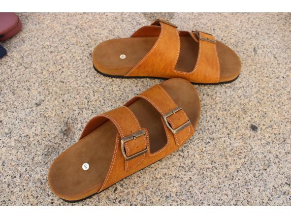 VICTORIA, COLOR TOSTADO, SISTEMA BIOFLEX, PLANTA ANATOMICA Y SUELA VIBRAM Edera, sandalias veganas, calzado vegano. [3]