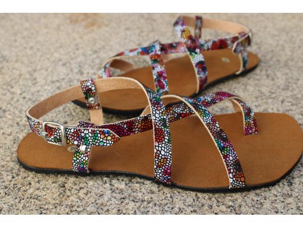 BAREFOOT HECTOR color estampado floral, sandalias para mujer y hombre, calzado descalzo, sandalias veganas, eco-friendly, barefoot. [1]