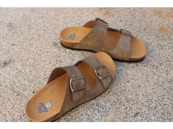 VICTORIA HOMBRE COLOR TAUPE ENVEJECIDO, sandalias para mujer y hombre, sandalias veganas, eco-friendly, sin productos de origen animal, moda vegana, zapatos sostenibles, calzado ético. [2]