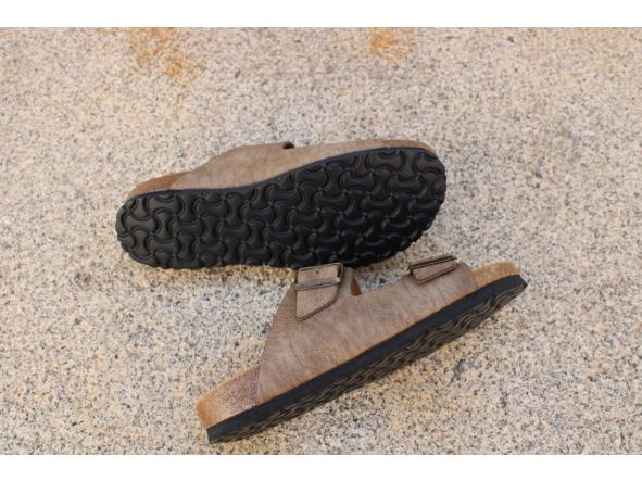 VICTORIA HOMBRE COLOR TAUPE ENVEJECIDO, sandalias para mujer y hombre, sandalias veganas, eco-friendly, sin productos de origen animal, moda vegana, zapatos sostenibles, calzado ético. [3]