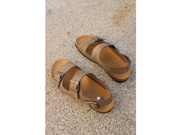 CHAD HOMBRE COLOR TAUPE ENVEJECIDO, sandalias para mujer y hombre, sandalias veganas, eco-friendly, sin productos de origen animal, moda vegana, zapatos sostenibles, calzado ético. [2]