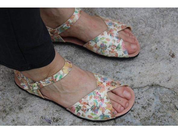BAREFOOT AGUILAR color MOSAICO SILVESTRE, sandalias para mujer y hombre, calzado descalzo, sandalias veganas, eco-friendly, barefoot.