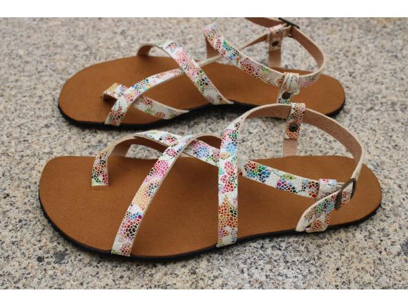 BAREFOOT HECTOR color MOSAICO SILVESTRE, sandalias para mujer y hombre, calzado descalzo, sandalias veganas, eco-friendly, barefoot.