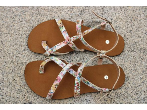 BAREFOOT HECTOR color MOSAICO SILVESTRE, sandalias para mujer y hombre, calzado descalzo, sandalias veganas, eco-friendly, barefoot. [2]
