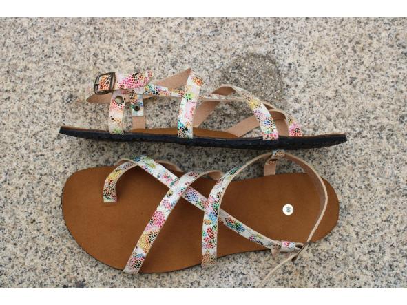 BAREFOOT HECTOR color MOSAICO SILVESTRE, sandalias para mujer y hombre, calzado descalzo, sandalias veganas, eco-friendly, barefoot. [1]
