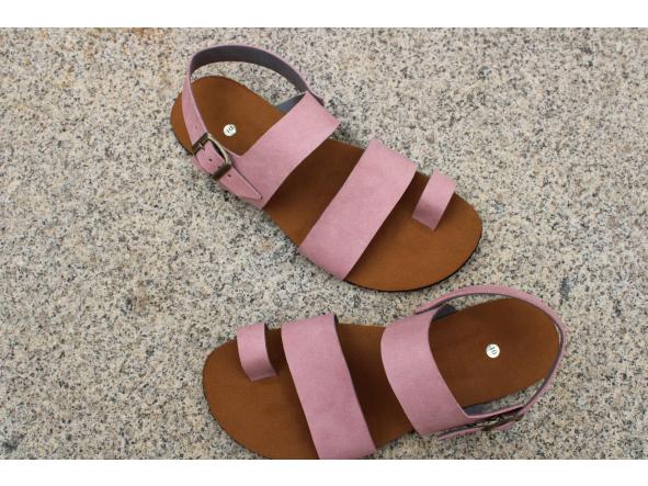 BAREFOOT ODISEA color ROSE, sandalias para mujer y hombre, calzado descalzo, sandalias veganas, eco-friendly, barefoot.