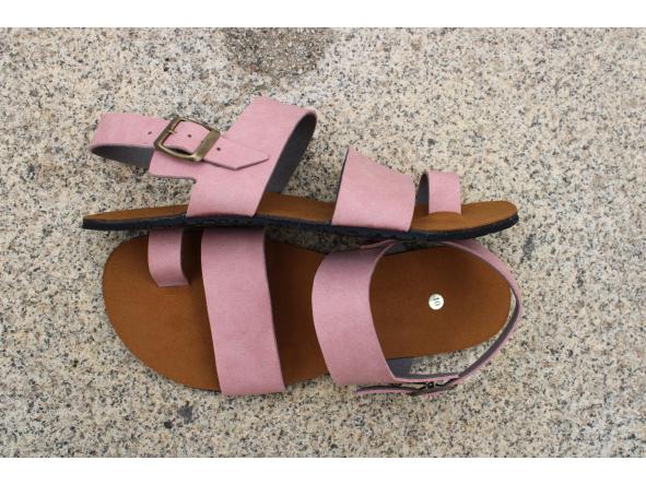 BAREFOOT ODISEA color ROSE, sandalias para mujer y hombre, calzado descalzo, sandalias veganas, eco-friendly, barefoot. [1]