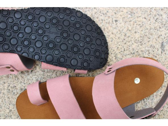 BAREFOOT ODISEA color ROSE, sandalias para mujer y hombre, calzado descalzo, sandalias veganas, eco-friendly, barefoot. [2]