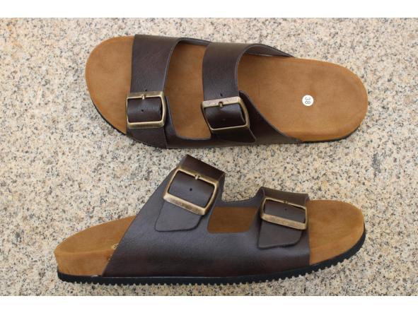 VICTORIA, COLOR MARRÓN OSCURO, SISTEMA BIOFLEX, PLANTA ANATOMICA Y SUELA VIBRAM Edera, sandalias veganas, calzado vegano. [1]