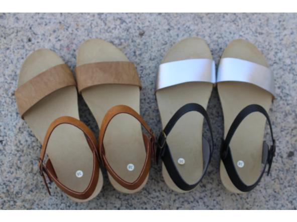 PARÍS TOSTADO Y PIEDRA, sandalias para mujer, sandalias veganas, eco-friendly, sin productos de origen animal, moda vegana, zapatos sostenibles, calzado ético. [3]