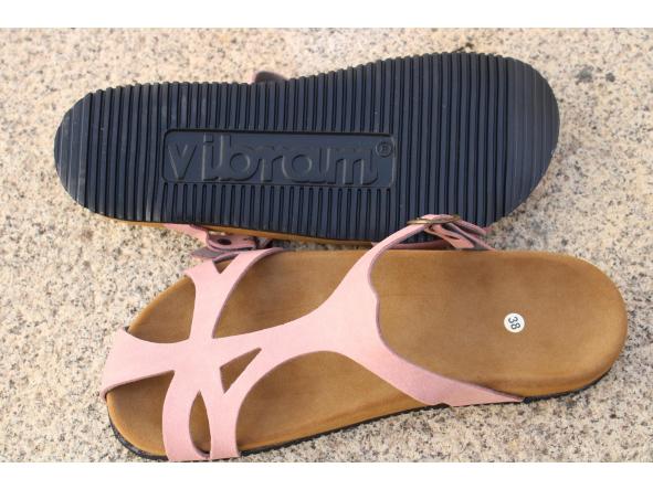 MODELO W26 , COLOR ROSA, SISTEMA BIOFLEX, PLANTA ANATOMICA Y SUELA VIBRAM Edera, sandalias veganas, calzado vegano. [3]