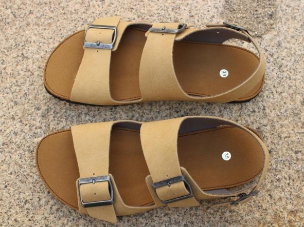 BAREFOOT CHAD color SAHARA, CON HEBILLAS PLATA VIEJA -  SUELAS DE TRANSICION HACIA BAREFOOT.  SUELAS EVA - MODELOS DESCATALOGADOS [2]