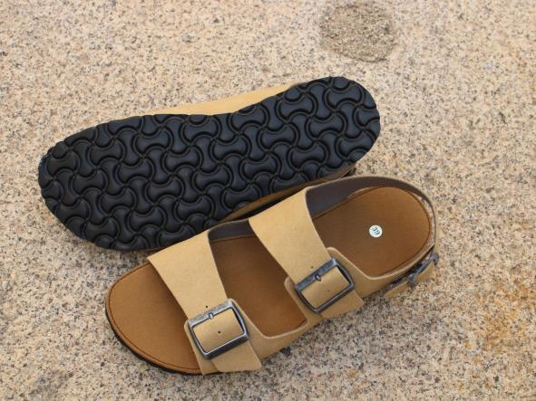BAREFOOT CHAD color SAHARA, CON HEBILLAS PLATA VIEJA -  SUELAS DE TRANSICION HACIA BAREFOOT.  SUELAS EVA - MODELOS DESCATALOGADOS [3]