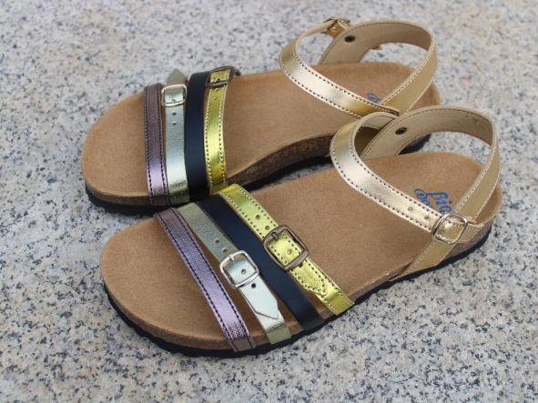 GRANADA COMBI ORO, sandalias para mujer, sandalias veganas, eco-friendly, sin productos de origen animal, moda vegana, zapatos sostenibles, calzado ético.