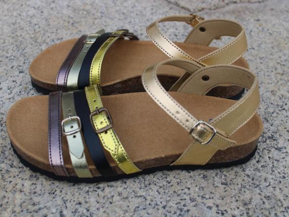 GRANADA COMBI ORO, sandalias para mujer, sandalias veganas, eco-friendly, sin productos de origen animal, moda vegana, zapatos sostenibles, calzado ético. [1]