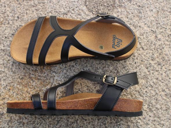 ANTONELA, color NEGRO, sandalias para mujer, sandalias veganas, eco-friendly, sin productos de origen animal, moda vegana, zapatos sostenibles, calzado ético. [3]