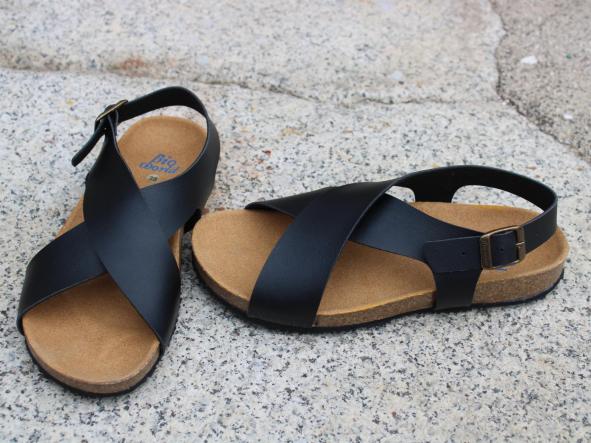 ANATÓMICA, MEXICO color negro, sandalias para mujer, sandalias veganas, eco-friendly, sin productos de origen animal, moda vegana, zapatos sostenibles, calzado ético. [1]