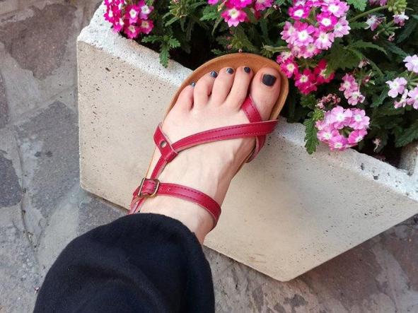 BAREFOOT PELEO color burdeos, sandalias para mujer y hombre, calzado descalzo, sandalias veganas, eco-friendly, barefoot. [3]