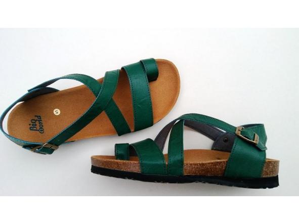 GENOVA VERDE, sandalias para mujer, sandalias veganas, eco-friendly, sin productos de origen animal, moda vegana, zapatos sostenibles, calzado ético. [2]