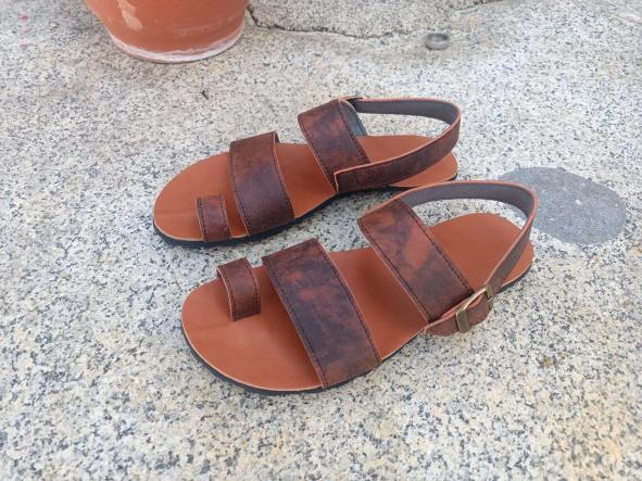 BAREFOOT ODISEA color Óxido, sandalias para mujer y hombre, calzado descalzo, sandalias veganas, eco-friendly, barefoot. [3]