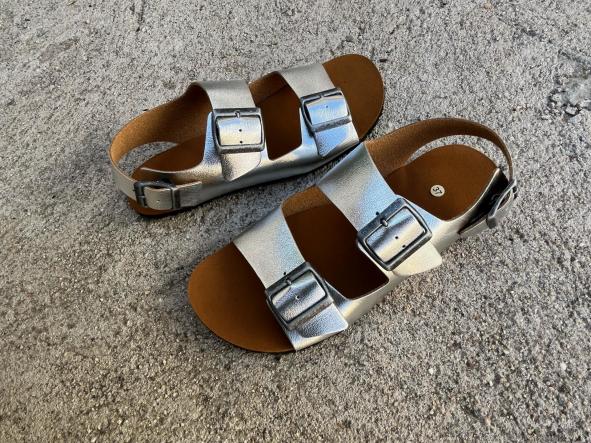 BAREFOOT CHAD color Plata, sandalias para mujer y hombre, calzado descalzo, sandalias veganas, eco-friendly, barefoot.