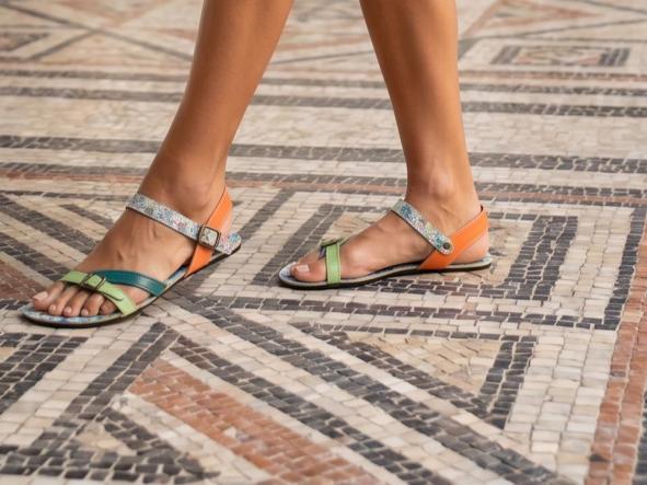 BAREFOOT ZAHARA Combi VERDE sandalias barefoot.