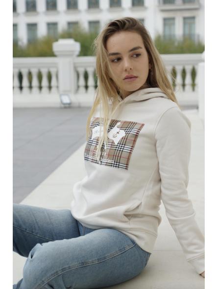 Sudadera de capucha de mujer El mundo X bandera [2]