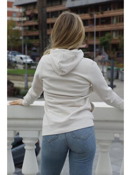 Sudadera de capucha de mujer El mundo X bandera [3]