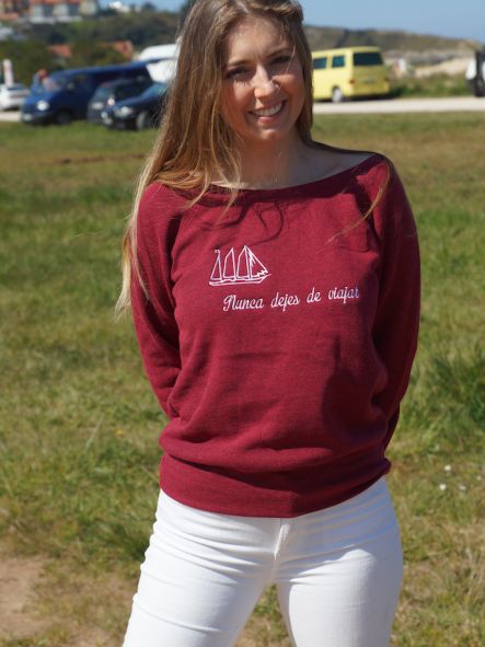 Sudadera de mujer Nunca dejes de viajar [1]