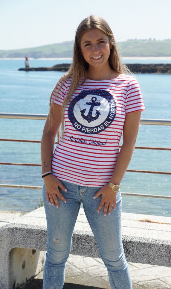 Camiseta marinera de mujer No pierdas el Norte
