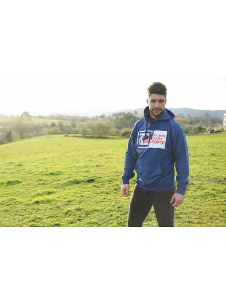 Sudadera Pasaporte color azul con capucha Unisex [1]