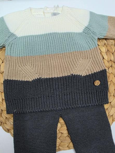 Conjunto bebé punto  Pearl Knit de Pangasa. [1]