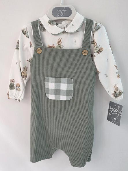 Conjunto peto  bebé familia Lana de Yoedu.